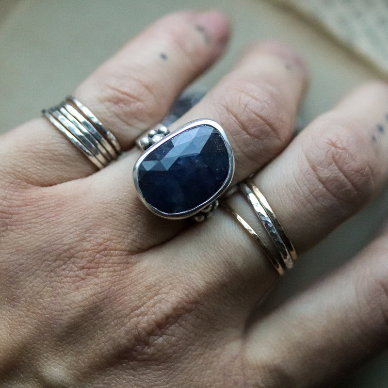 Tidal Sapphire Ring - Size 7