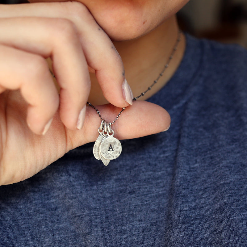Initial Charm Necklace - one charm.