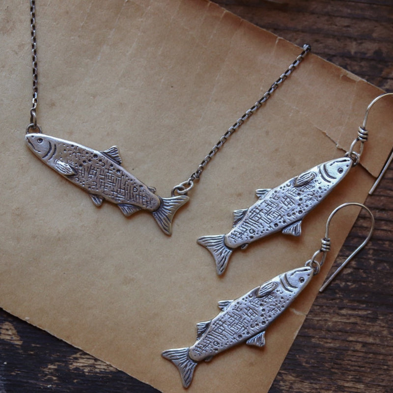 Náayadi | Women Of The Silver Salmon: Dangle Earrings